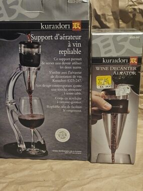 Kuraidori Wine Decanter Aerator - Black